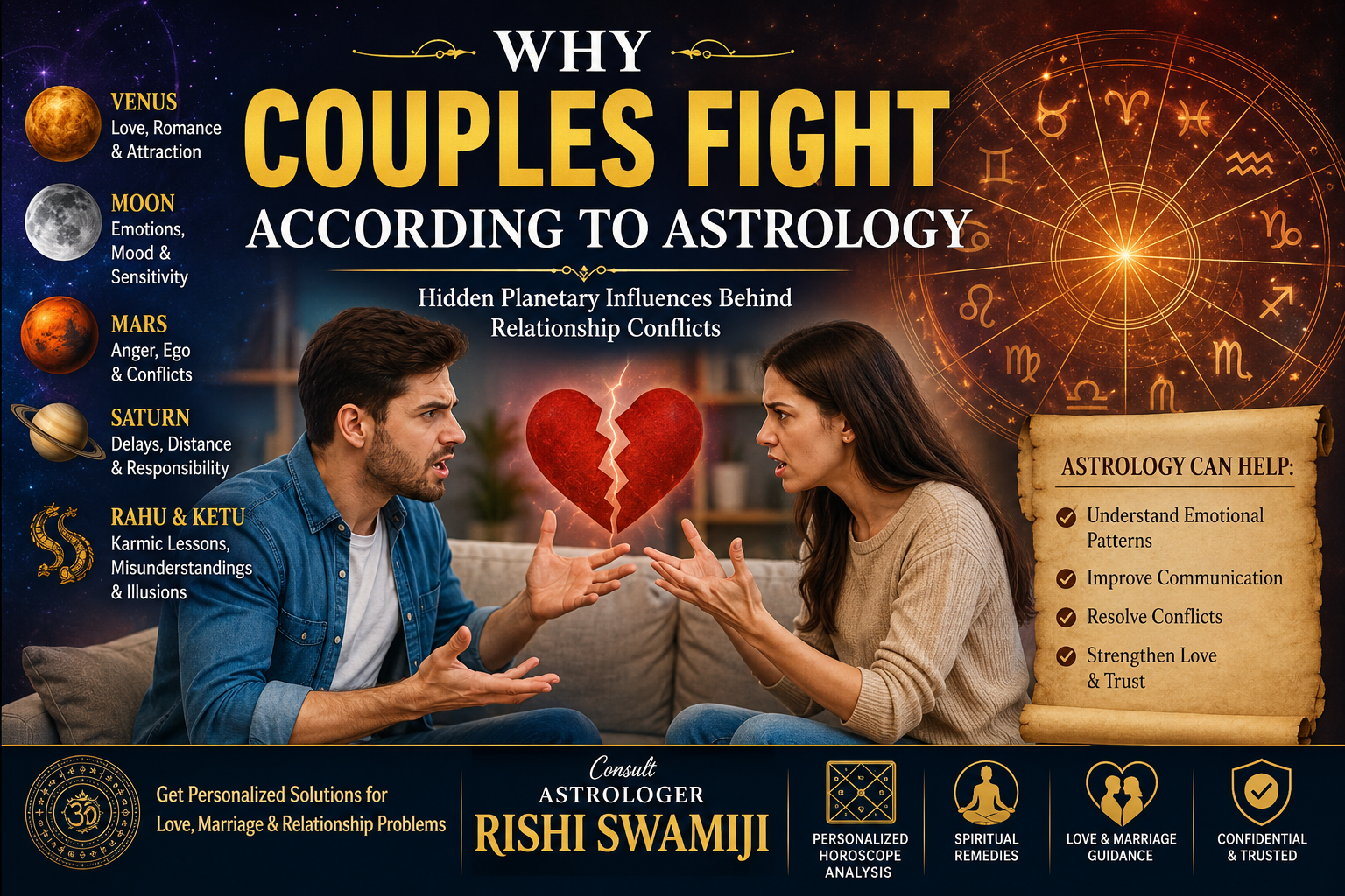 Why Couples Fight According To Astrology
