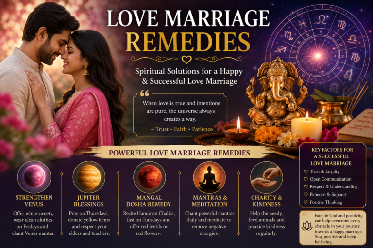 Love Marriage Remedies: Effective Spiritual Solutions for a Successful Love Marriage
