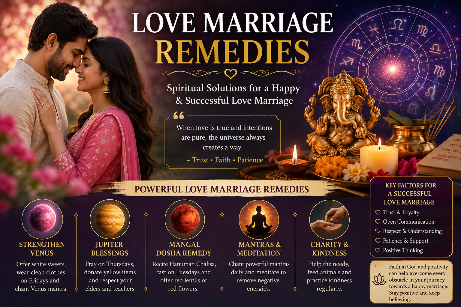 Love Marriage Remedies: Effective Spiritual Solutions for a Successful Love Marriage